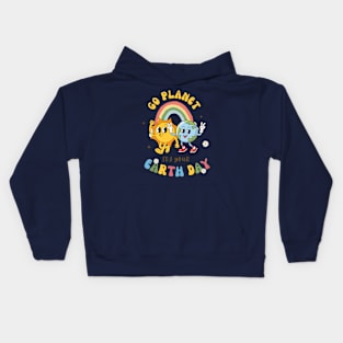 Go Planet Its Your Earth Day Kids Hoodie